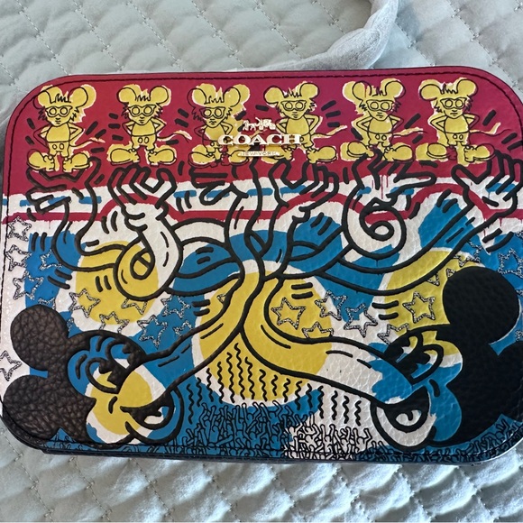 NWT COACH Disney Keith Haring Mickey Crossbody - Picture 3 of 8